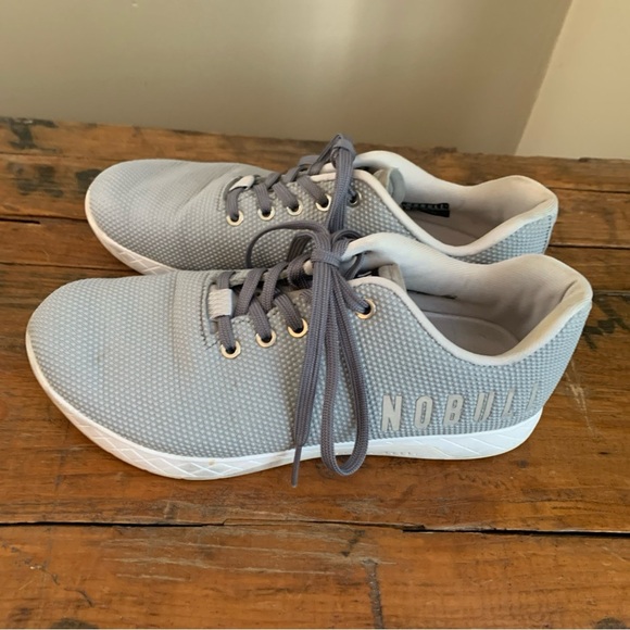 NoBull Outwork Edge Shoe Mens 8.5/ Womens 10 Running Gray Lace Up Low Top - Picture 7 of 13